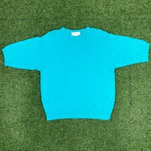 Pendleton Sophisticates Women's Teal Short Sleeve Sweater